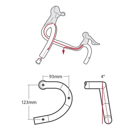 Bontrager Elite IsoZone VR CF Road Handlebar Saigon Cycles XE